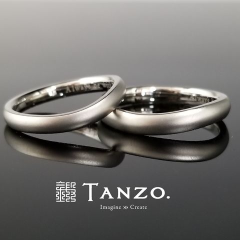 TANZO.（鍛造指輪）　結婚指輪　つやなし